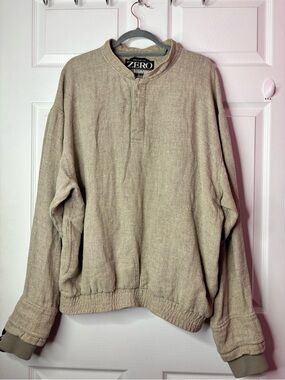 Vintage Zero Restriction Windstopper 1/4 Button Golf Pullover Sweater